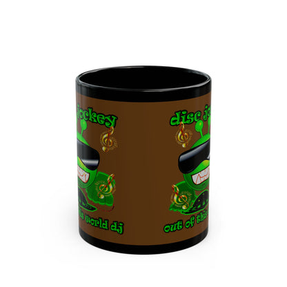 disc jockey - Black Mug (brown)