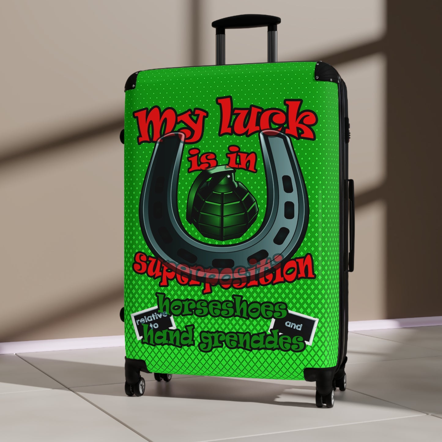my luck - Suitcase (logo green)