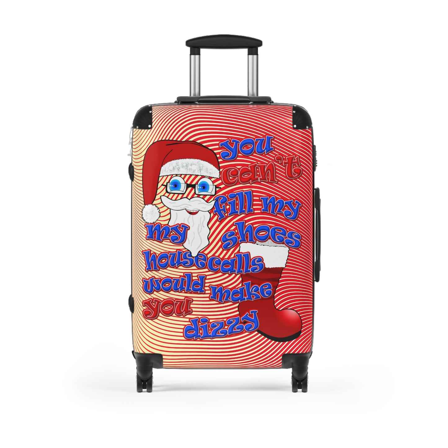 santa's shoes - Suitcase (yellow-orange wave)
