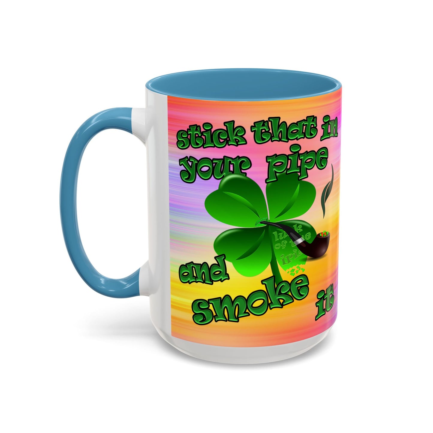 celtics logo - Accent Mug (color blur)