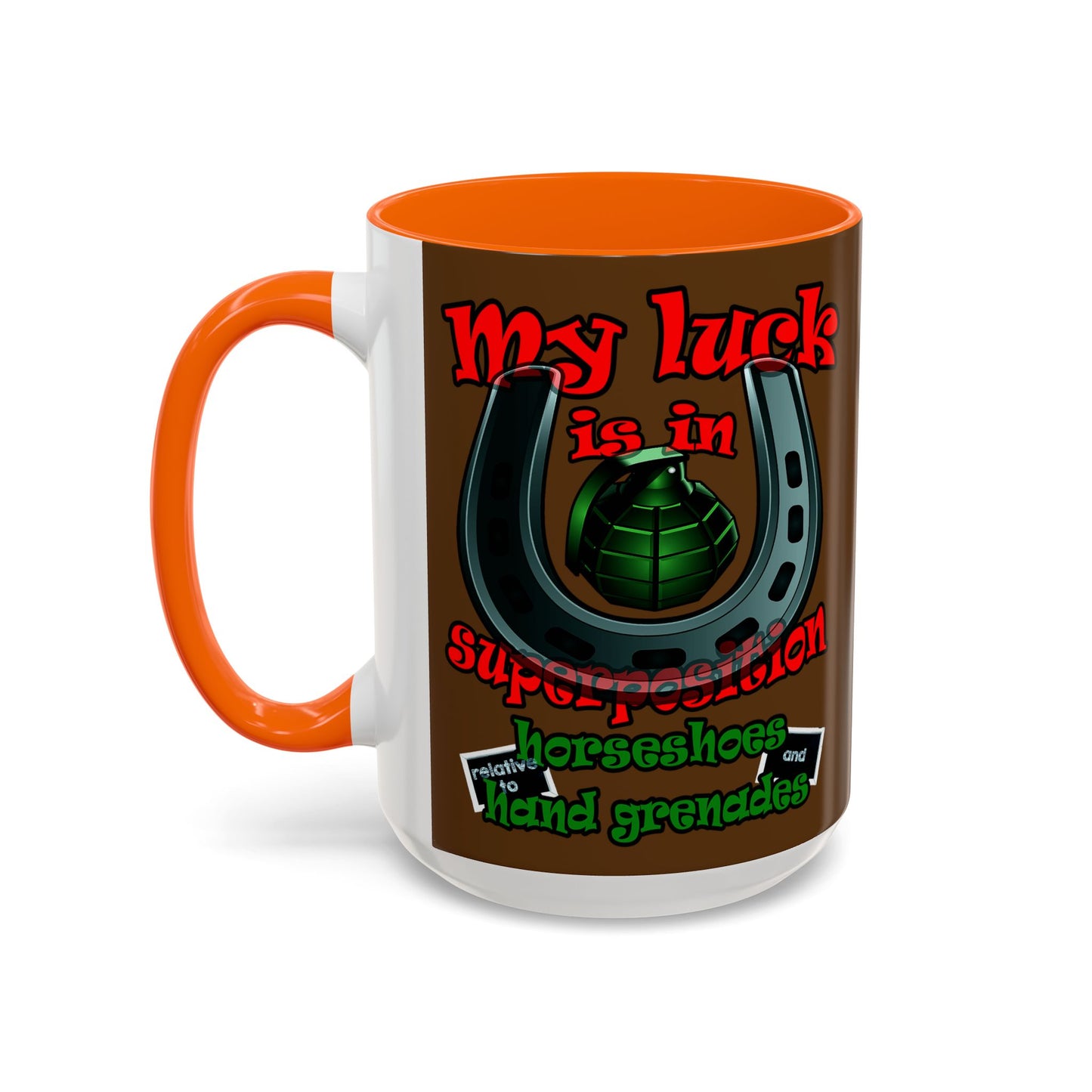 my luck - Accent Mug (brown)