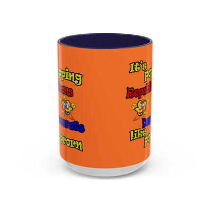 popping like popcorn - Accent Mug (crusta)