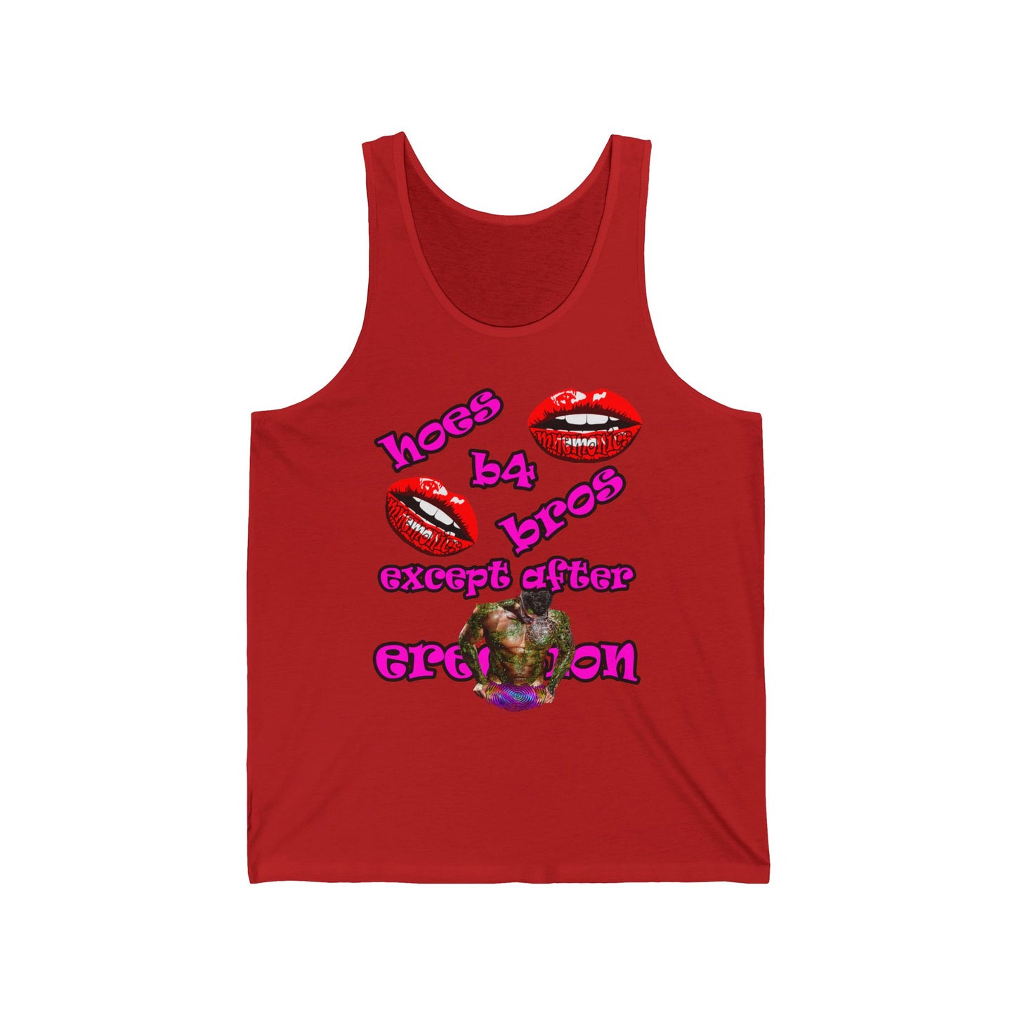 hoes b4 bros - Unisex Jersey Tank