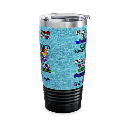 doggystyle - Ringneck Tumbler, 20oz (faded blue)