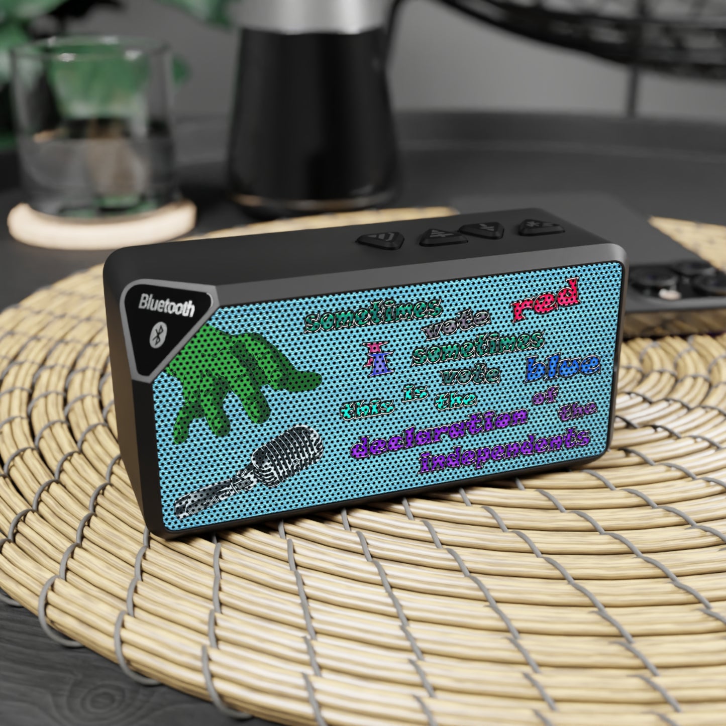 declaration of the independents - Jabba Bluetooth Speaker (faded blue)