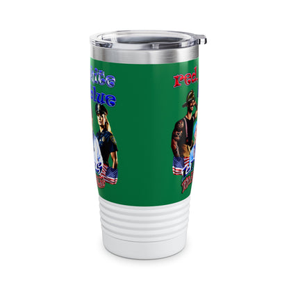 rw&b lives matter - Ringneck Tumbler, 20oz (dark green)