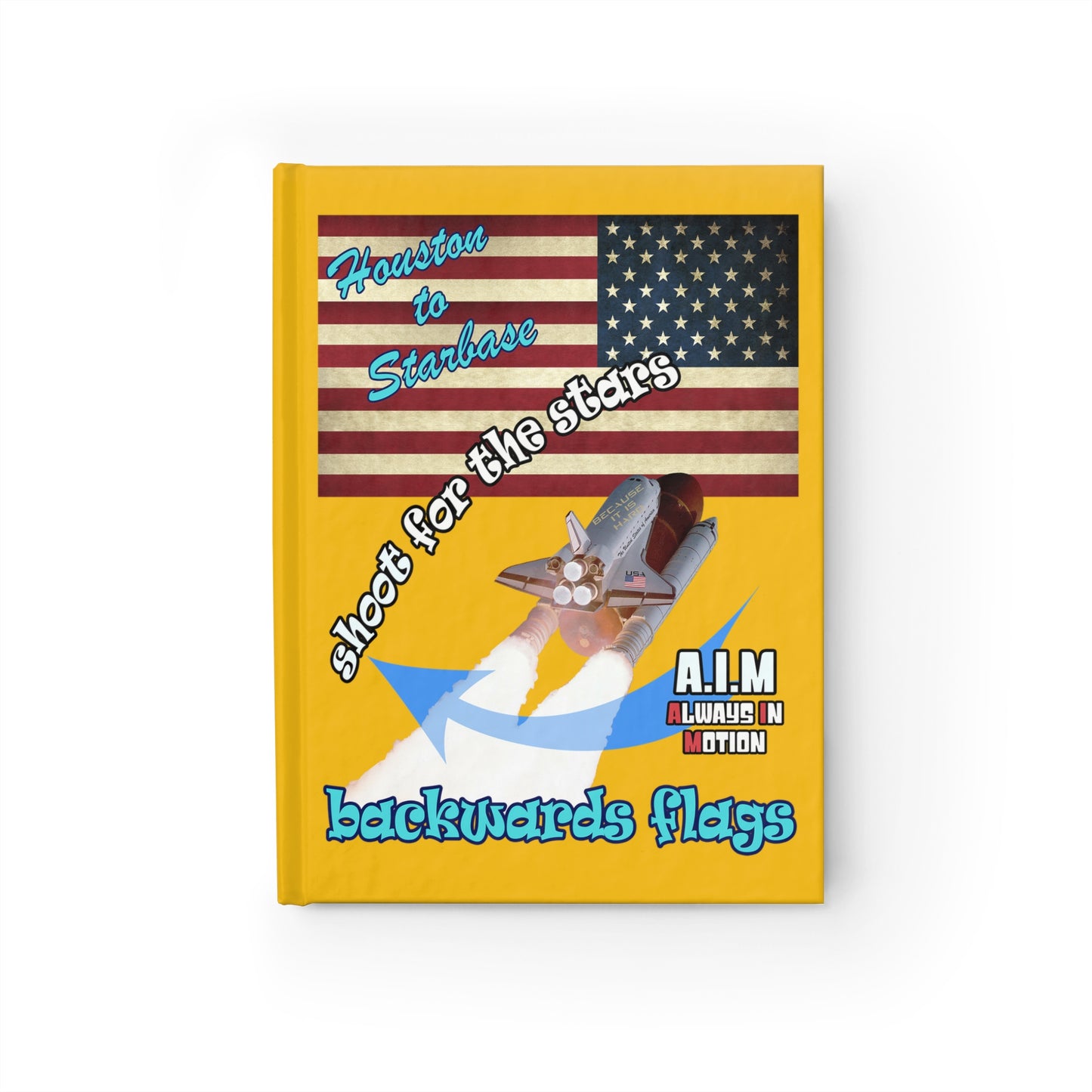 shoot for the stars - journal-blank (yellow)