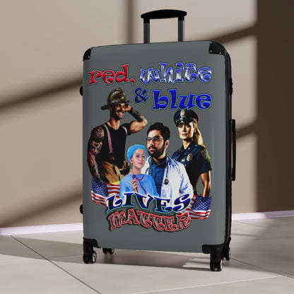 rw&b lives matter - Suitcase (dark grey)