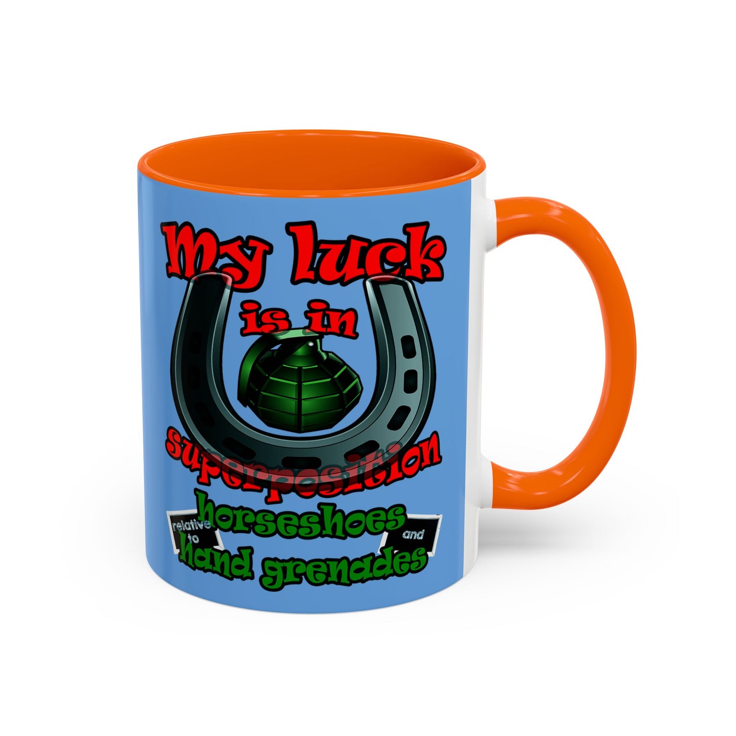 my luck - Accent Mug (light blue)