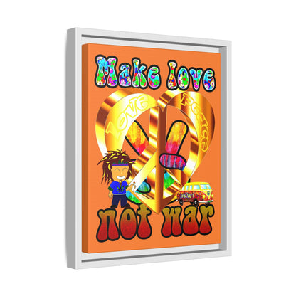 love peace - framed canvas art (crusta)