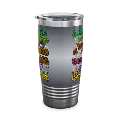 the bum's shit - Ringneck Tumbler, 20oz (brushed nickel)