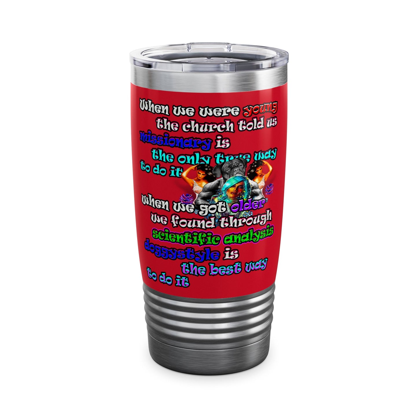 doggystyle - Ringneck Tumbler, 20oz (dark red)