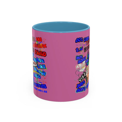 drop the beat - Accent Mug (light pink)