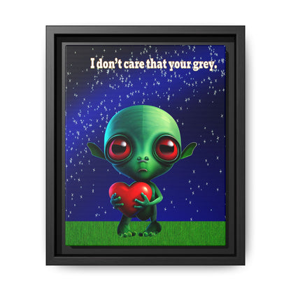 I don't care that your grey - framed canvas art ('snoops' background)