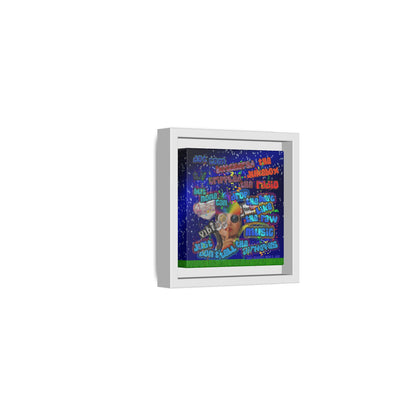 drop the beat - framed canvas art ('snoops' background)
