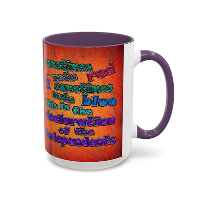 declaration of the independents - Accent Mug (burnt orange)