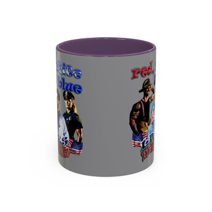 rw&b lives matter - Accent Mug (grey)