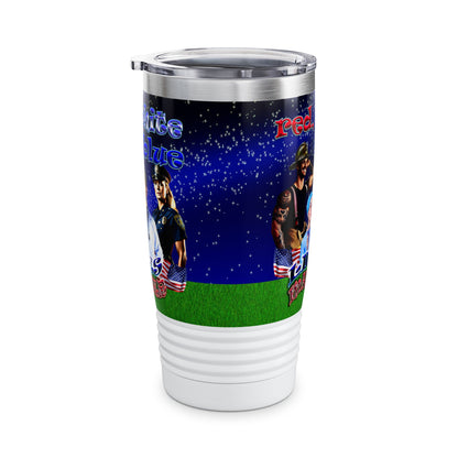 rw&b lives matter - Ringneck Tumbler, 20oz ('snoops' background)