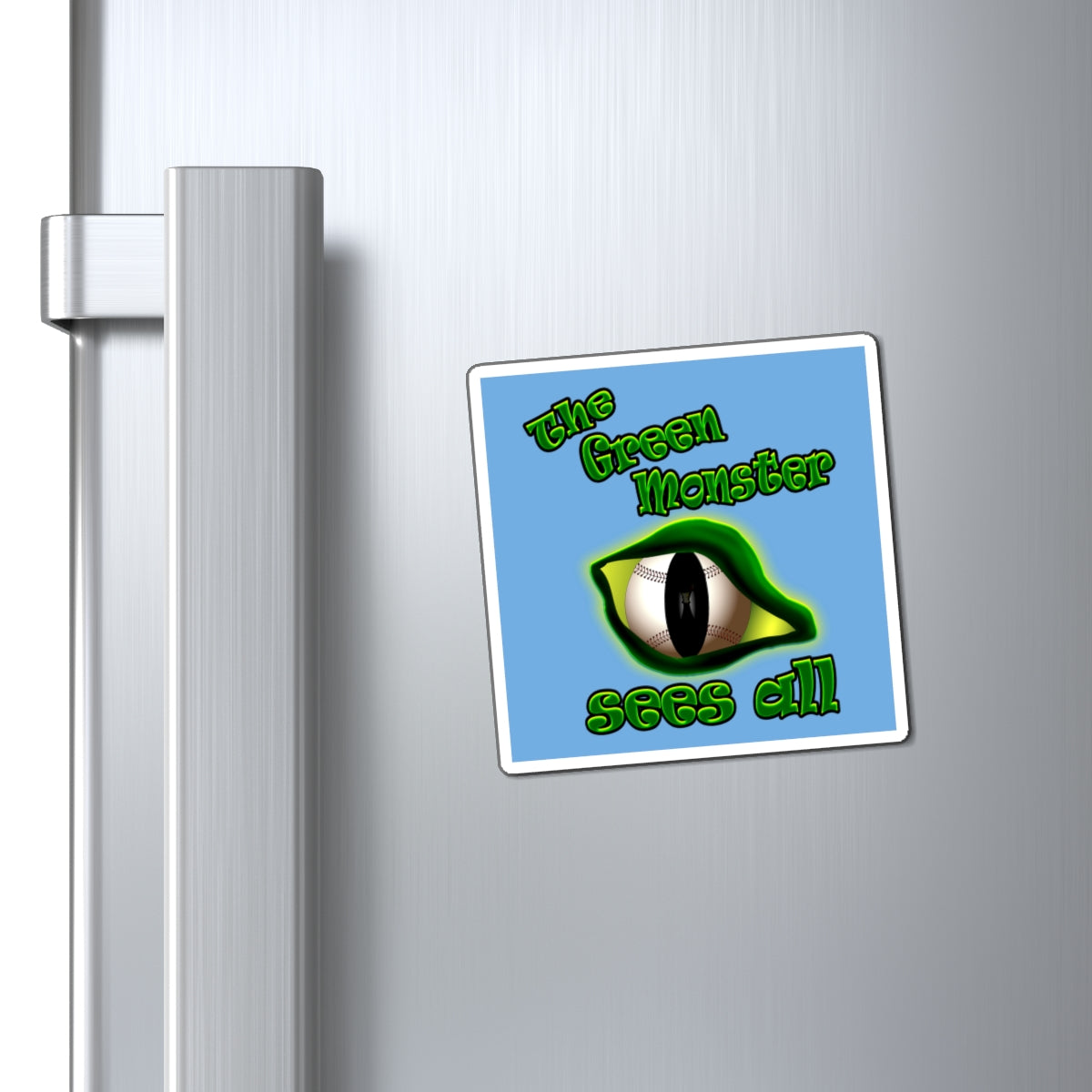 green monster - Magnets - (light blue)