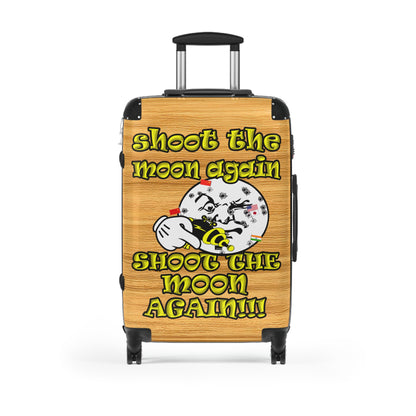 shoot the moon again - Suitcase (butterscotch wood finish)