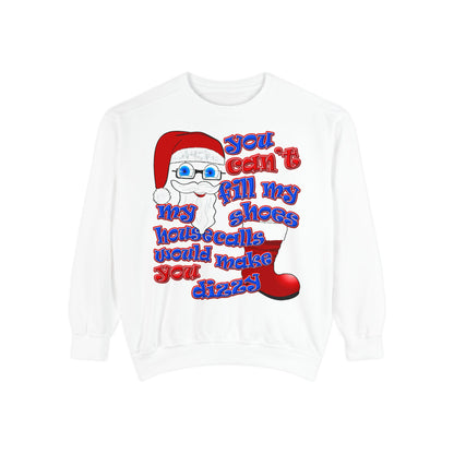 santa's shoes - Unisex Garment-Dyed Sweatshirt