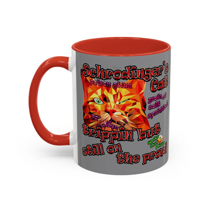 schrodinger's cat - Accent Mug (grey)