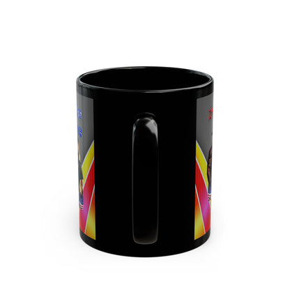 rw&b lives matter - Black Mug (rainbow split)