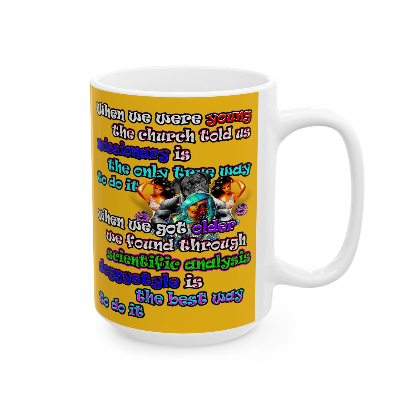 doggystyle - White Mug (yellow)