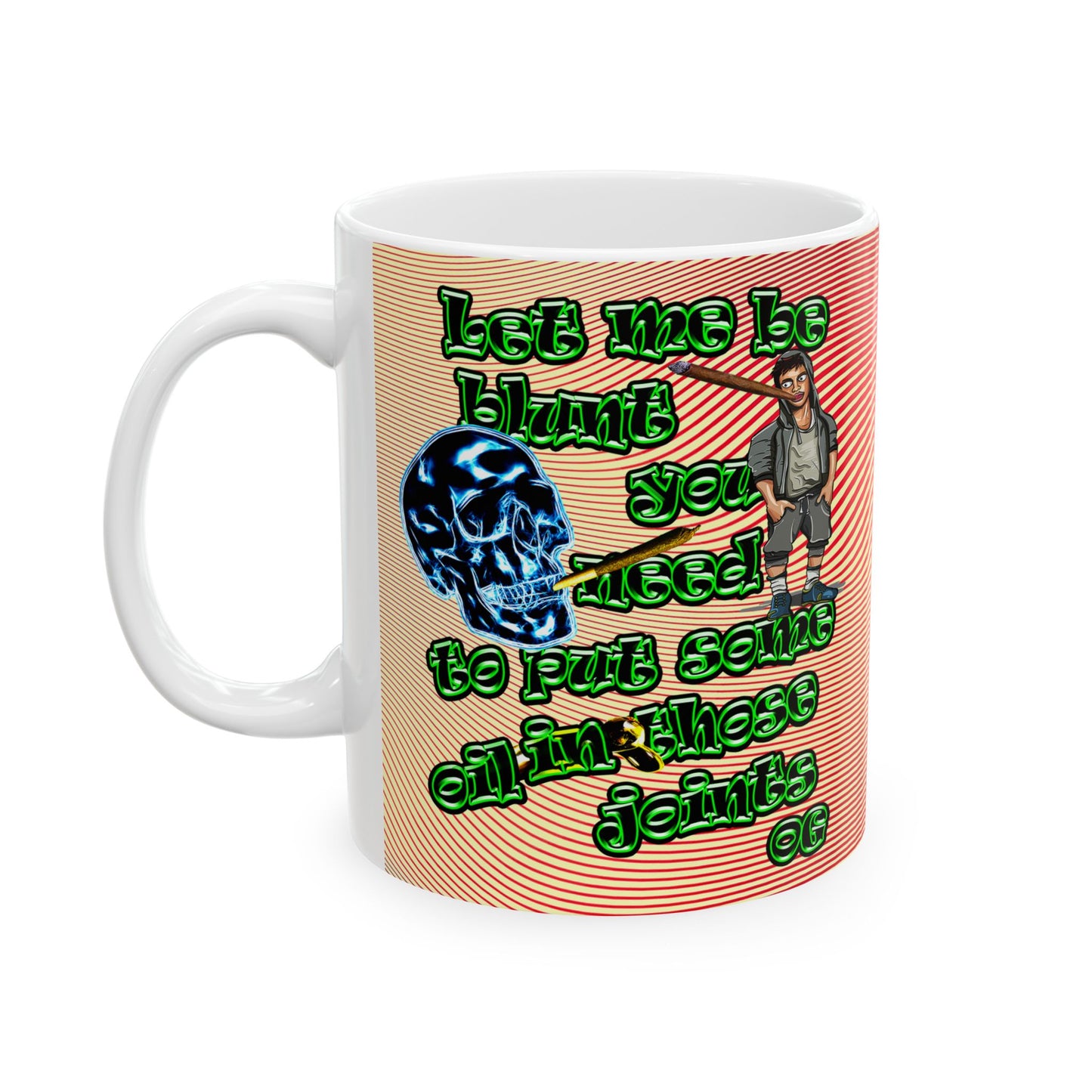 og - White Mug (yellow-orange wave)