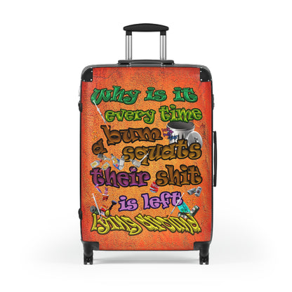 the bum's shit - Suitcase (burnt orange)