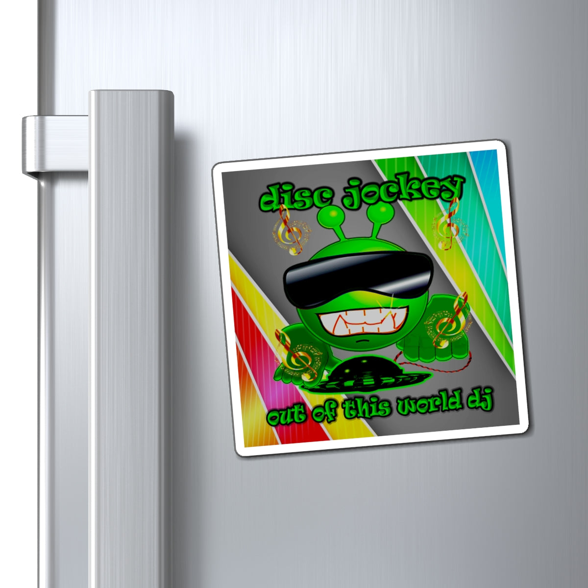 disc jockey - Magnets - (rainbow split)