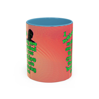 noticed you noticing - Accent Mug (yellow-orange wave)
