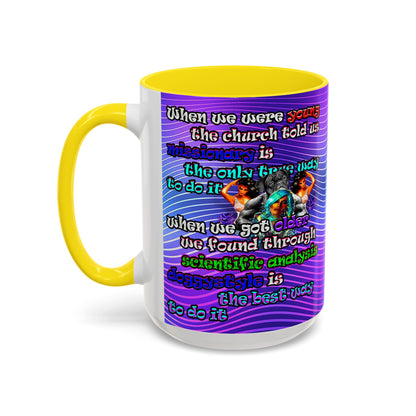 doggystyle - Accent Mug (purple wave)