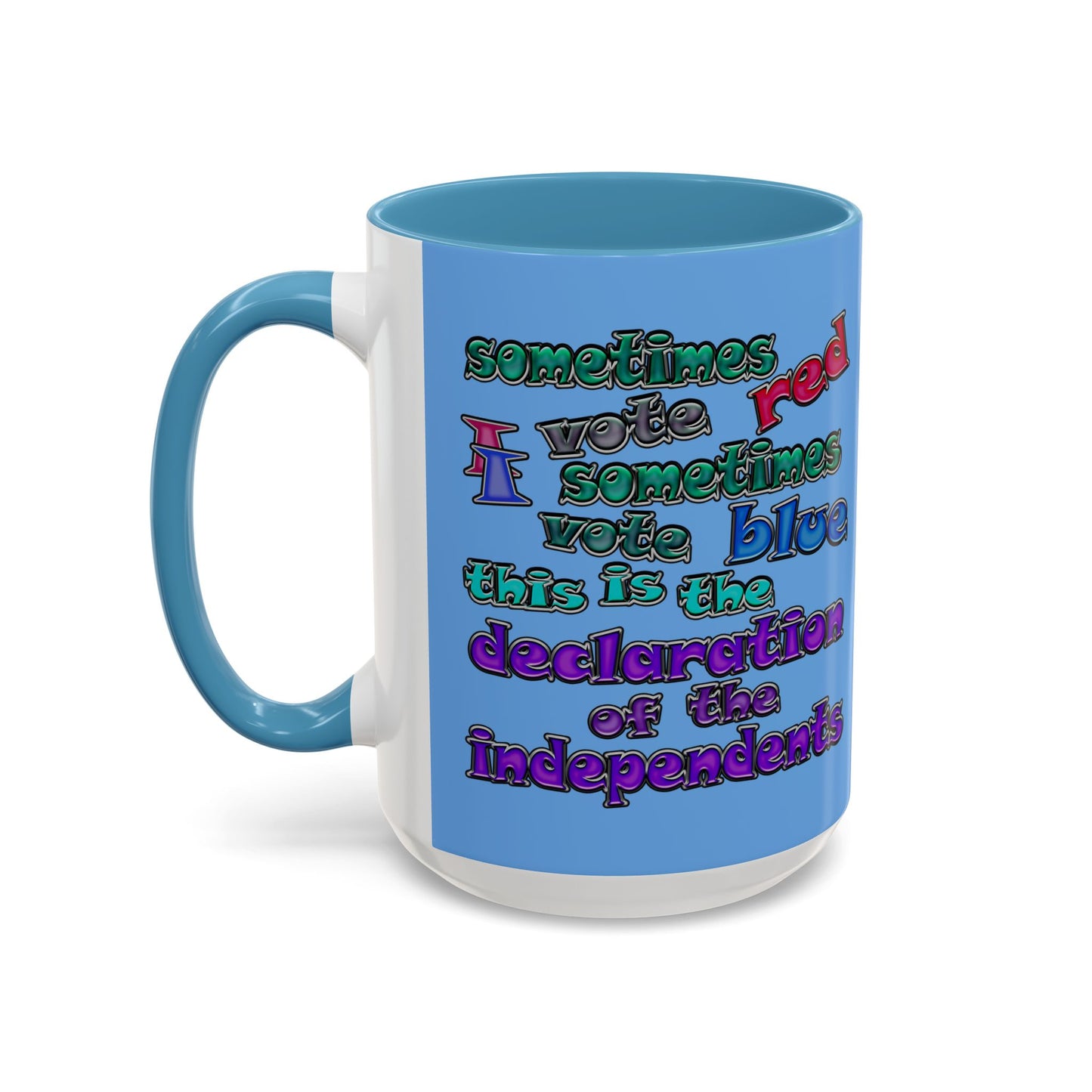 declaration of the independents - Accent Mug (light blue)