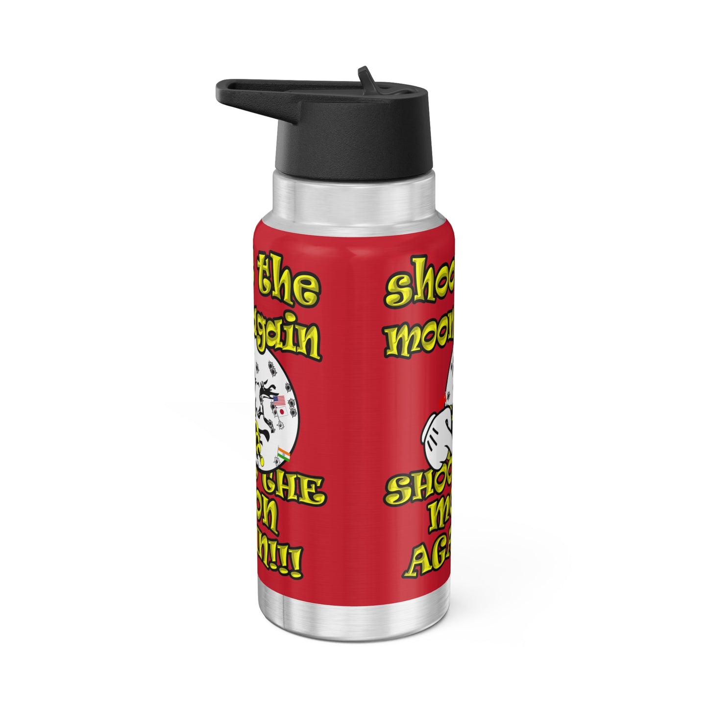 shoot the moon again - Gator Tumbler, 32oz (dark red)