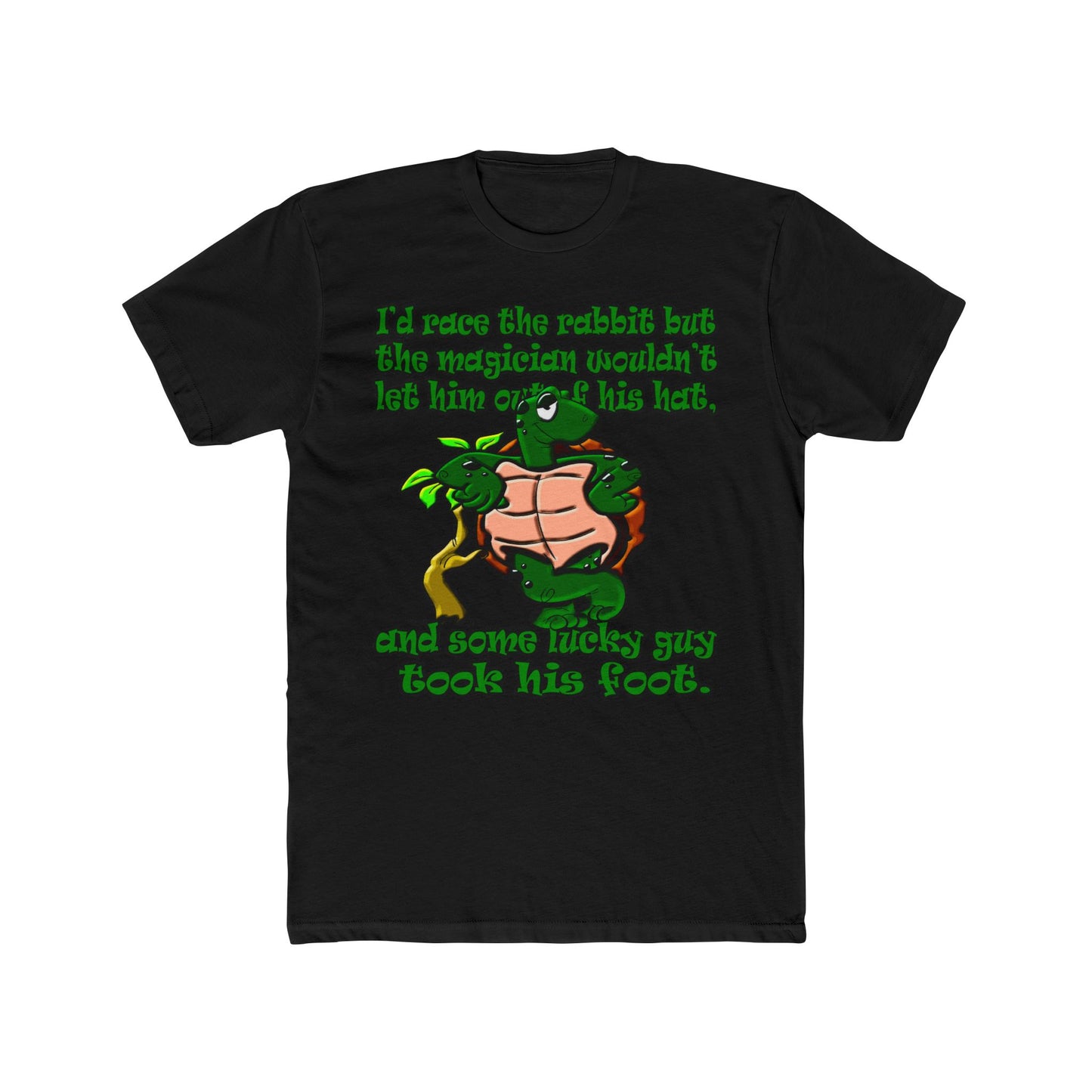 turtle race - Men's Cotton Crew Tee