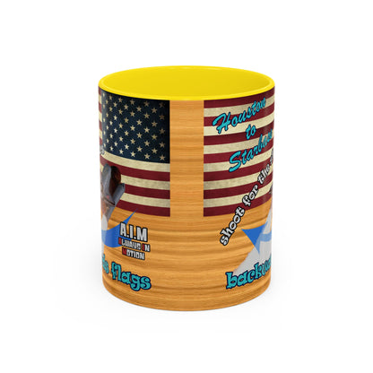 shoot for the stars - Accent Mug (butterscotch wood finish)
