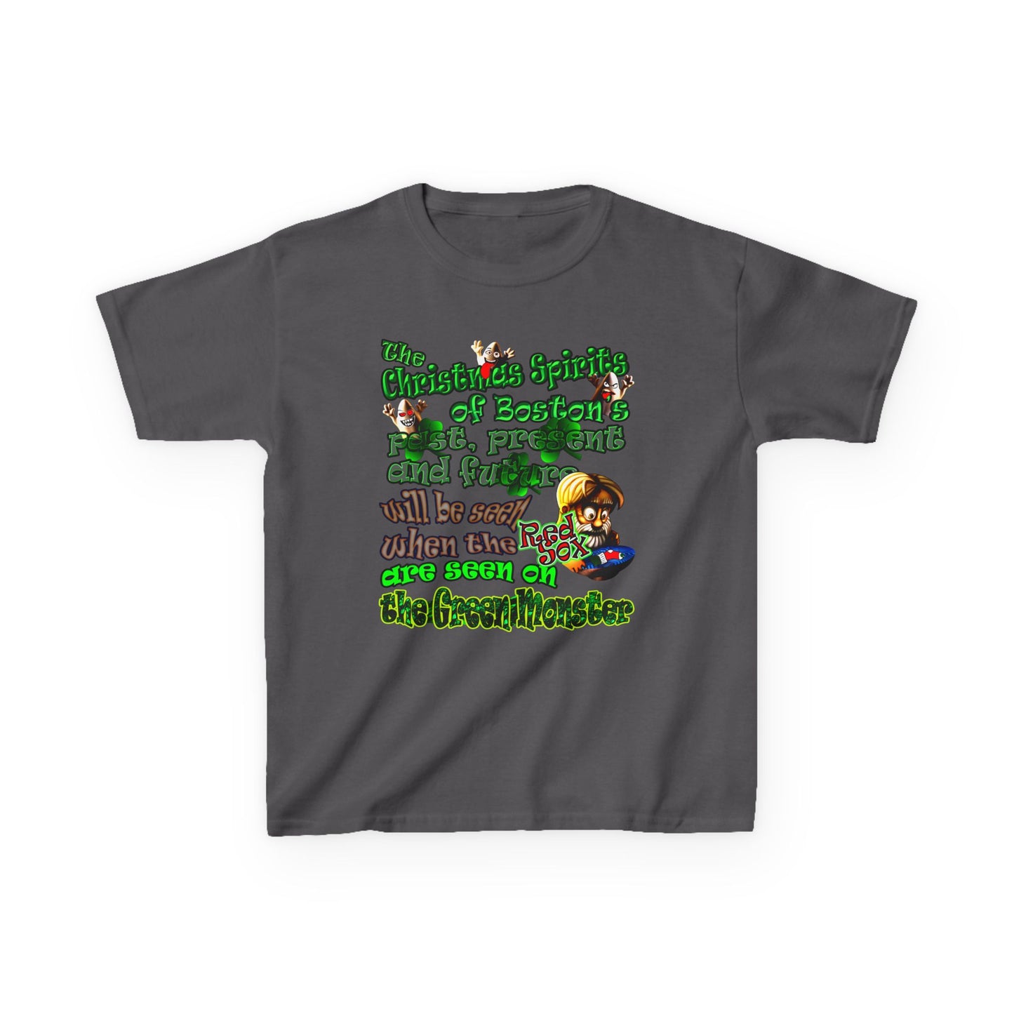 christmas spirits of boston - Kids Heavy Cotton™ Tee