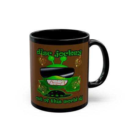 disc jockey - Black Mug (brown)