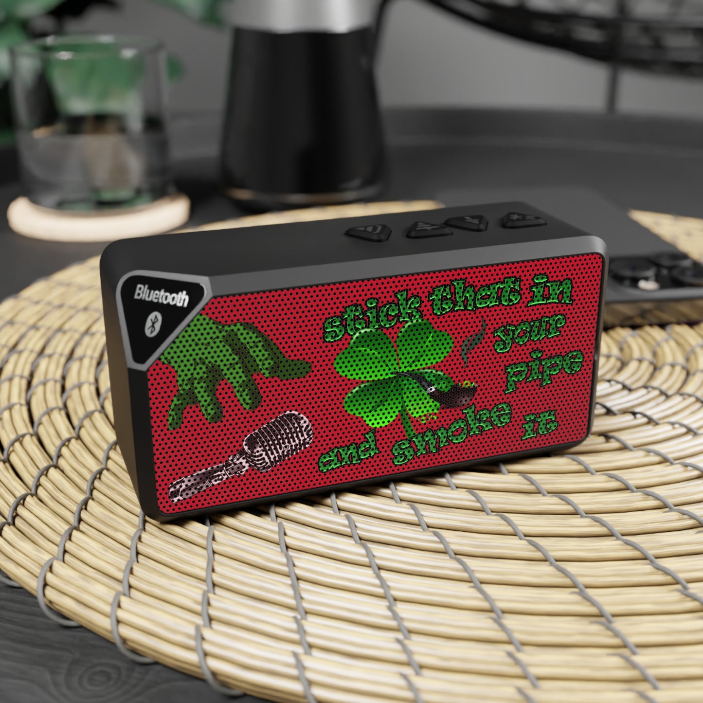 stick that in your pipe and smoke it - Jabba Bluetooth Speaker (dark red)