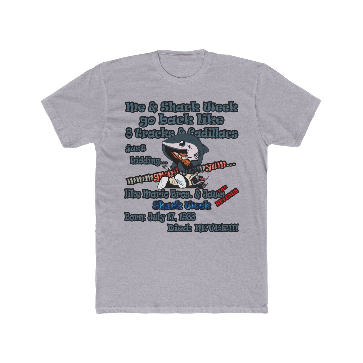 shark week - Men's Cotton Crew Tee
