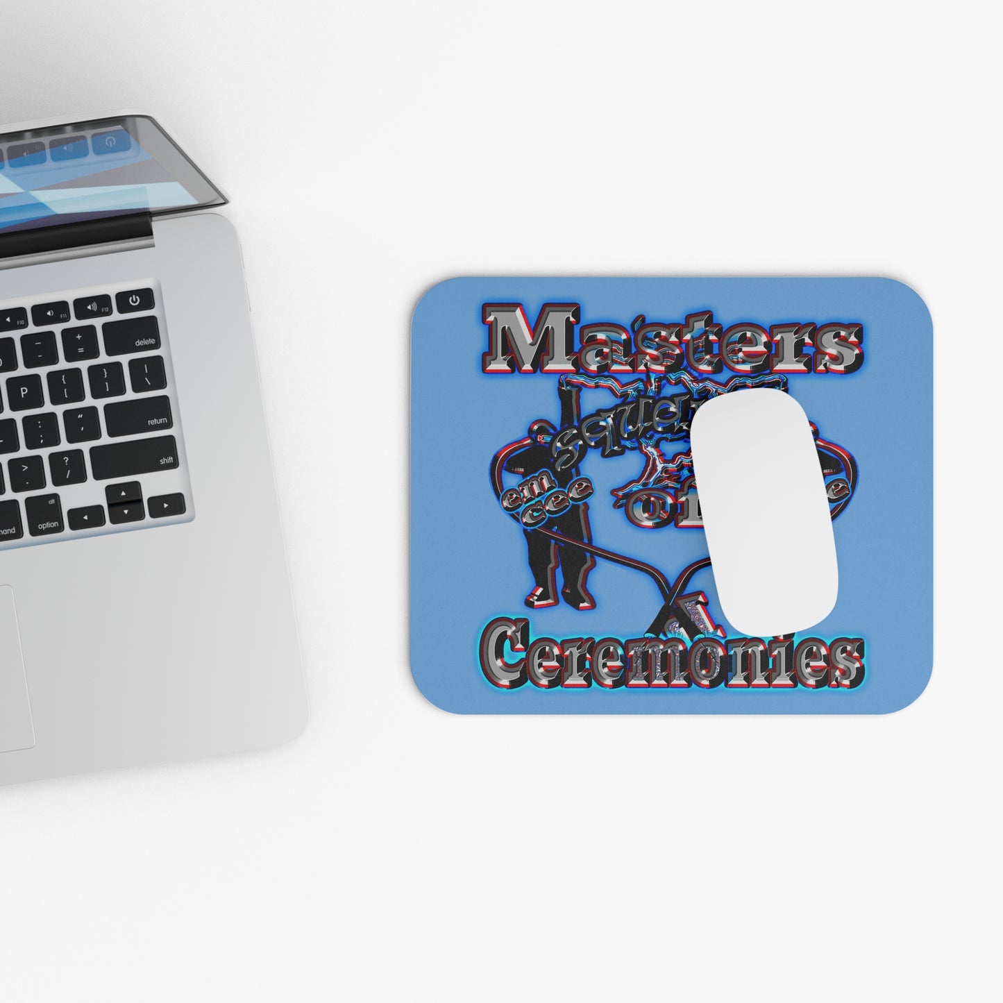 em cee squared - Mouse Pad (Rectangle) (light blue)