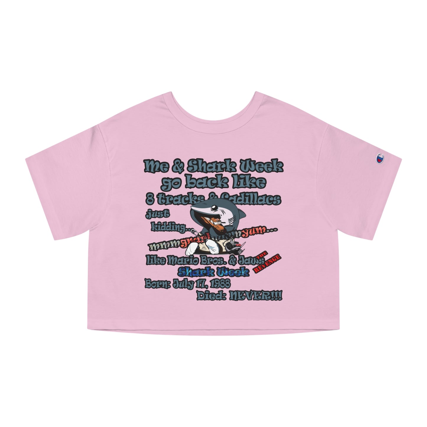 shark week - Champion Women's Heritage Cropped T-Shirt