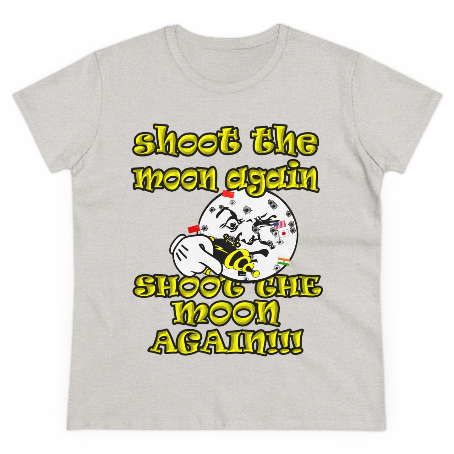 shoot the moon again - Women's Midweight Cotton Tee