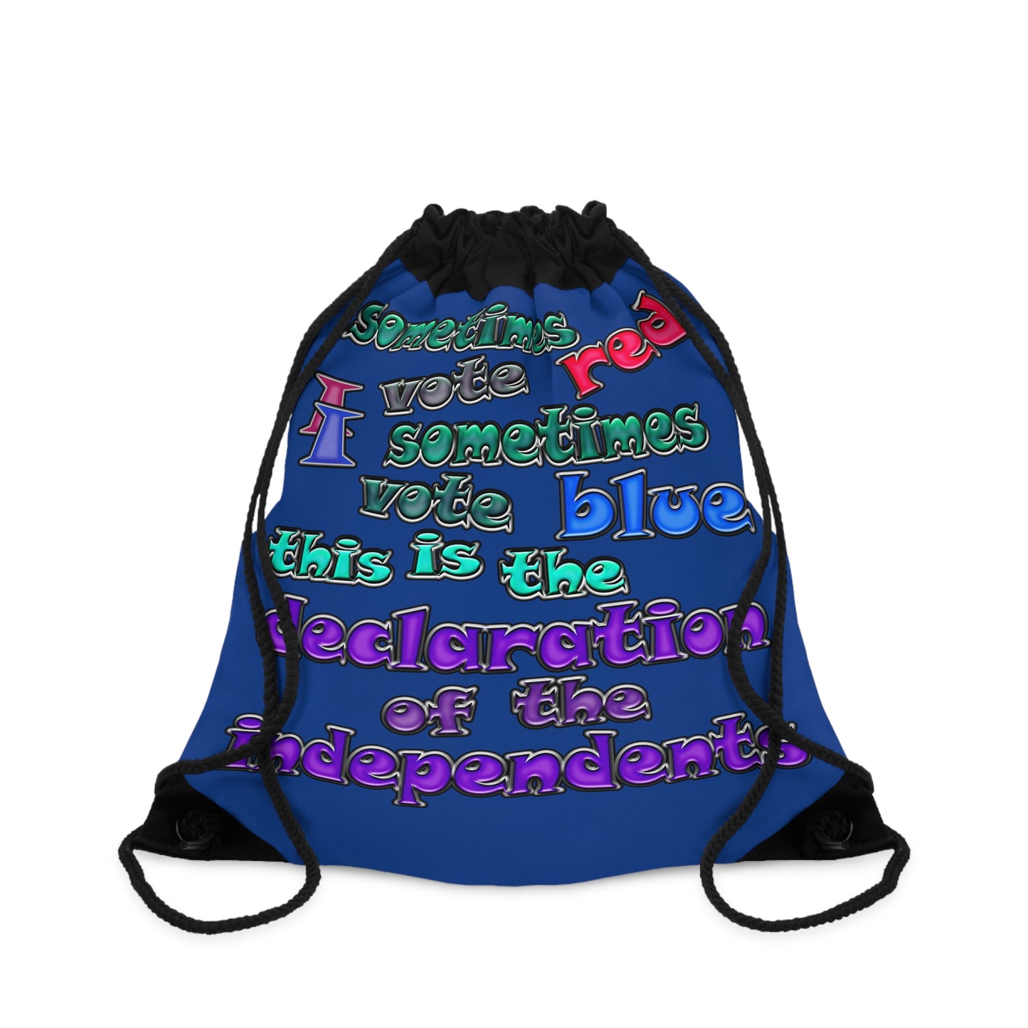 declaration of the independents - Drawstring Bag (dark blue)