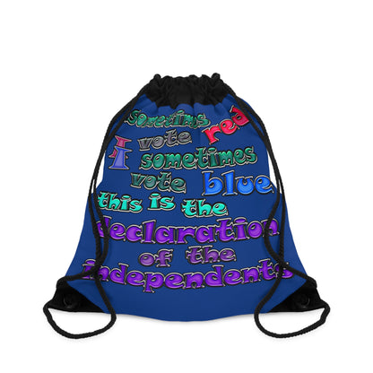 declaration of the independents - Drawstring Bag (dark blue)