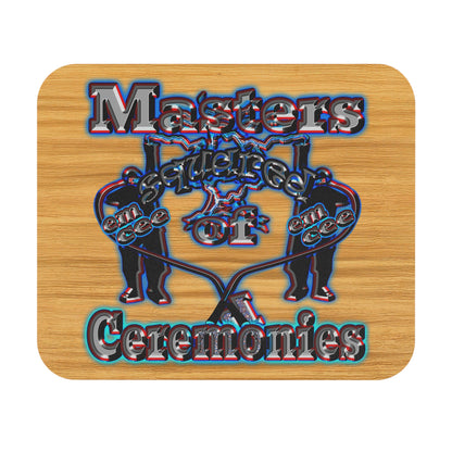 em cee squared - Mouse Pad (Rectangle) (butterscotch wood finish)