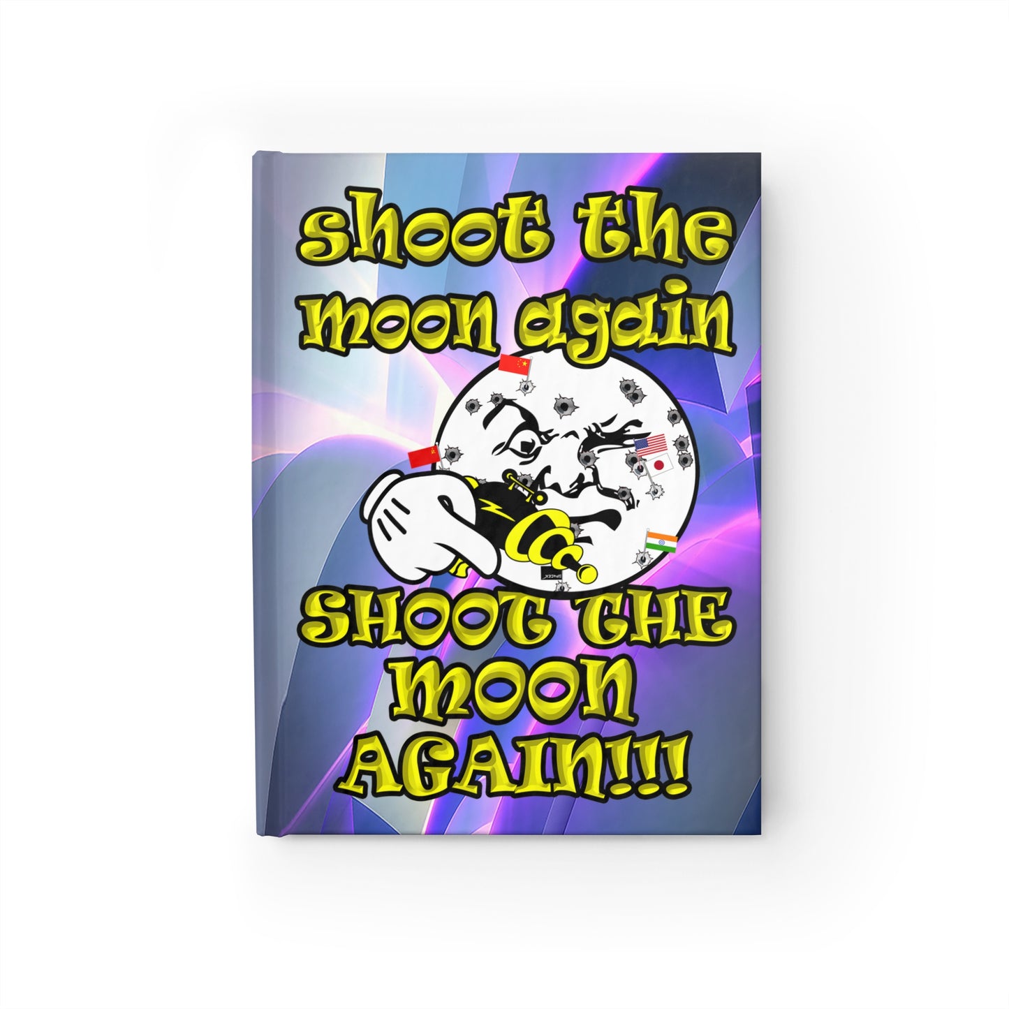 shoot the moon again - journal-blank (grey-pink wave)