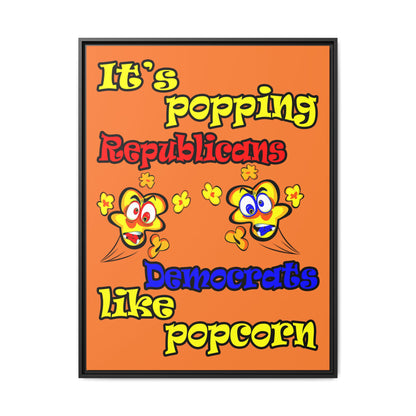 popping like popcorn - framed canvas art (crusta)