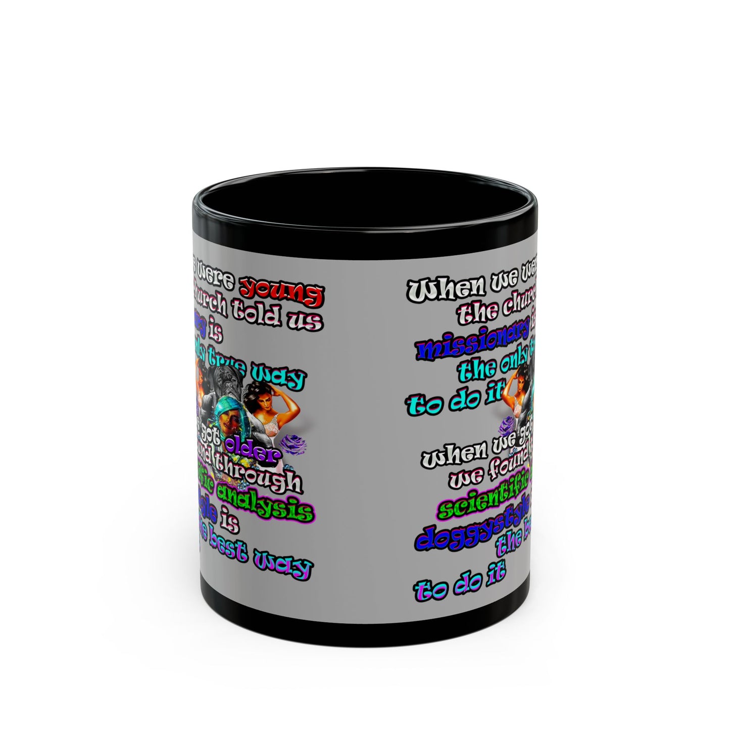 doggystyle - Black Mug (light grey)